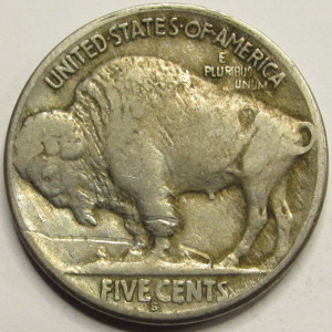 1920 S Buffalo Nickel - antique better condition American Indian nickel