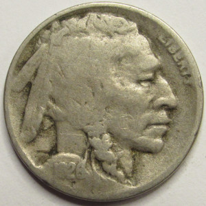 1926 D Buffalo Nickel - antique Denver mintmark American Indian nickel