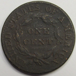 1825 Coronet Head Large Cent - antique better date 200 year old copper coin