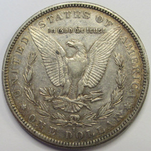 1884 S Morgan Dollar - antique San Francisco mintmark silver coin