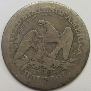 1853 O Seated Liberty Half Dollar - antique New Orleans mintmark pre Civil War coin