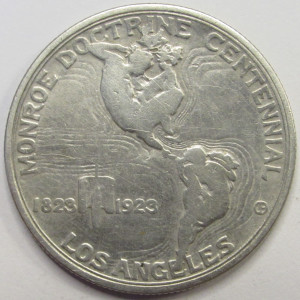 1923 S Monroe Commemorative Half Dollar - antique silver dollar