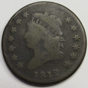 1812 Classic Head Large Cent - Large Date - early American copper penny