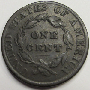 1824 Coronet Head Large Cent - antique 200 year old American copper penny