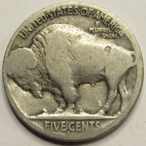 1916 S Buffalo Nickel - antique San Francisco mintmark American nickel