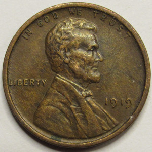 1919 Lincoln Wheat Cent - antique great condition American wheat penny