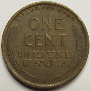 1919 Lincoln Wheat Cent - antique American bronze wheat penny coin