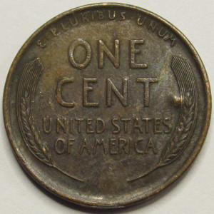 1910 Lincoln Wheat Cent - antique American wheat penny