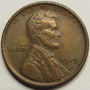 1919 Lincoln Wheat Cent - antique better condition American wheat penny