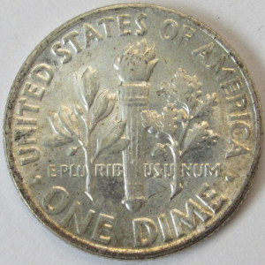 1963 Roosevelt Dime - antique American silver dime coin
