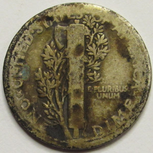 1916 Mercury Dime - antique first year of issue American silver dime