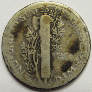 1916 S Mercury Dime - antique San Francisco mintmark silver dime