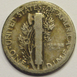 1918 S Mercury Dime - antique San Francisco mintmark American silver dime