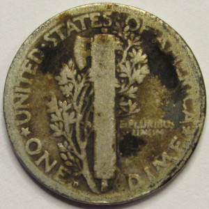 1920 D Mercury Dime - antique Denver mintmark silver dime