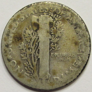 1924 D Mercury Dime - antique Denver mintmark silver dime