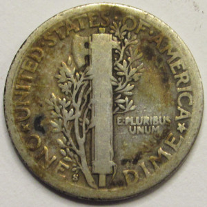 1924 S Mercury Dime - antique San Francisco mintmark silver dime