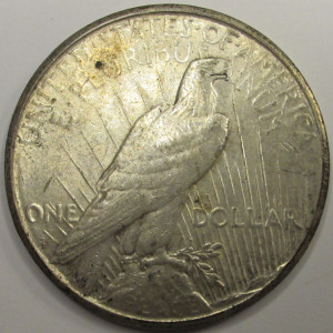1922 S Peace Dollar - antique San Francisco mintmark American silver dollar