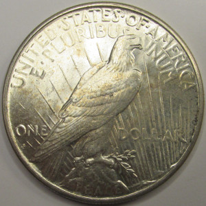 1926 S Peace Dollar - antique beautiful uncirculated San Francisco silver dollar