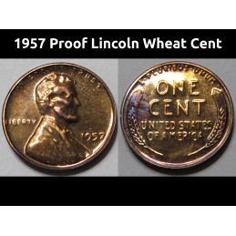 1957 Proof Lincoln Wheat...
