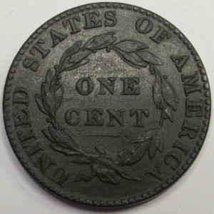 1821 Coronet Head Large Cent - antique early American copper penny