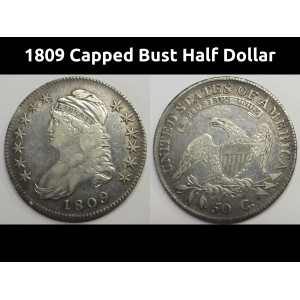 1809 Capped Bust Half Dollar - O-109a - early American silver half