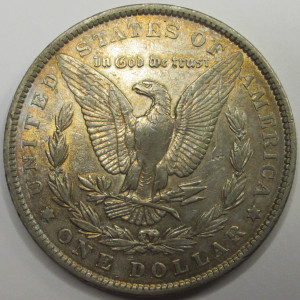 1901 Morgan Dollar - antique American turn of the century silver dollar