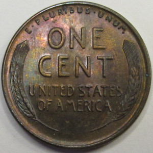 1936 D Lincoln Wheat Cent - antique Denver mintmark toned penny