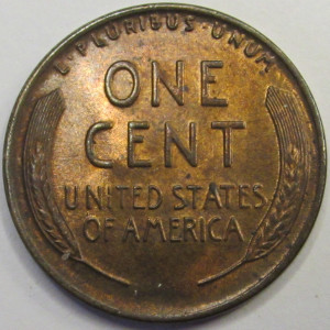 1934 Lincoln Wheat Cent - antique thirties American wheat penny