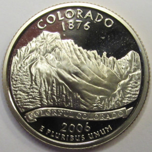 2006 S Colorado Quarter - proof vintage American coin