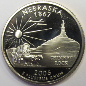 2006 S Nebraska Quarter - proof vintage American coin