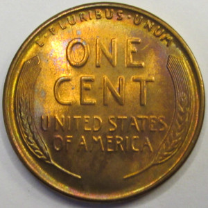 1935 Lincoln Wheat Cent - antique attractive American wheat penny