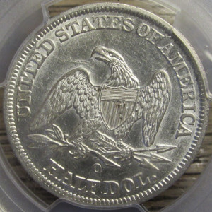 1842 O Seated Liberty Half Dollar - Medium Date - certified higher grade antique silver coin
