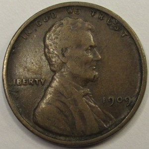 1909 VDB Lincoln Wheat Cent - classic American first year of issue coin