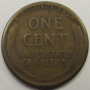 1912 S Lincoln Wheat Cent - antique lower mintage San Francisco wheat penny