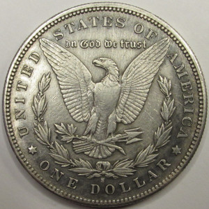 1894 S Morgan Dollar - antique San Francisco mintmark silver dollar