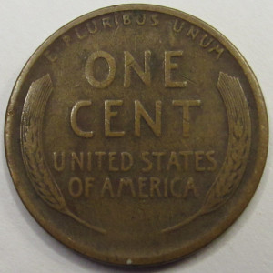 1923 S Lincoln Wheat Cent - antique San Francisco mintmark wheat penny