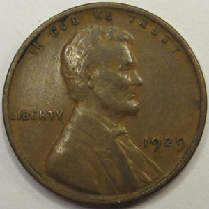 1929 Lincoln Wheat Cent - antique better grade American wheat penny