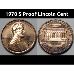 1970 S Proof Lincoln Cent -...