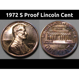 1972 S Proof Lincoln...