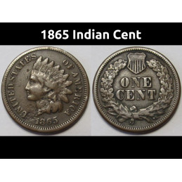 1865 Indian Head Cent - old...