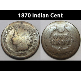 1870 Indian Cent - semi key...
