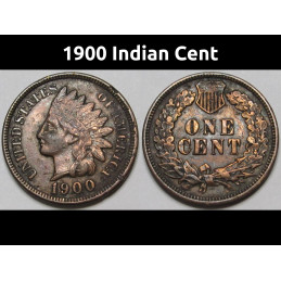 1900 Indian Head Cent -...