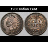 1900 Indian Head Cent - higher grade old US penny coin