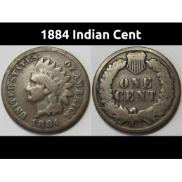 1884 Indian Head Cent -...
