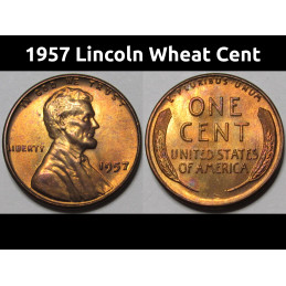 1957 Lincoln Wheat Cent -...