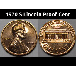 1970 S Lincoln Proof Cent -...