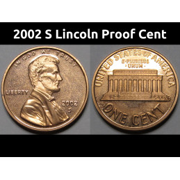 2002 S Lincoln Proof Cent