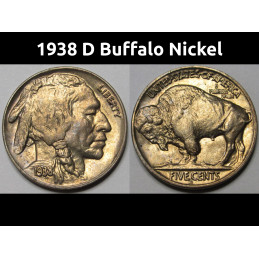 1938 D Buffalo Nickel -...