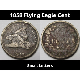 1858 Flying Eagle Cent -...
