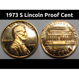 1973 S Lincoln Proof Cent -...